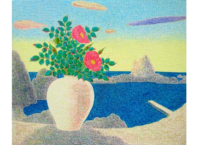 「海濱的玫瑰」 455×379mm