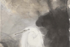 中野 嘉之</br>《秋の風》 140×45cm 水墨画