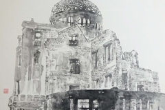 大竹 卓</br>《刻》 F15 水墨画
